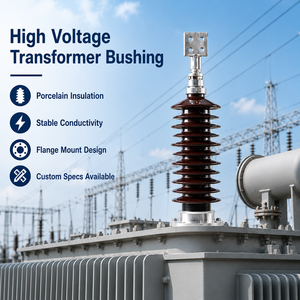 High Voltage Porcelain Transformer Bushing Flange Mount